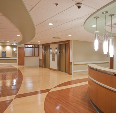 Riverside cancer treatment center interior