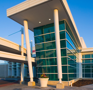 Exterior of hospital emergency room