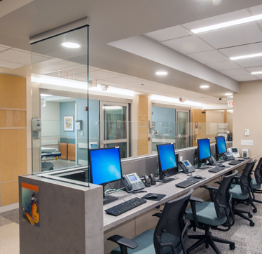 Emergency department renovation interior