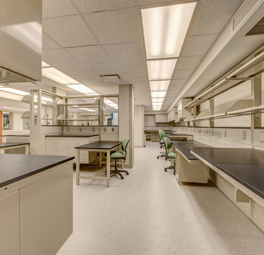 Clinical lab renovation interior